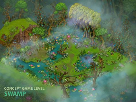 Swamp Game Level Wonder Way On Behance