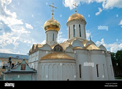 Trinity Cathedral At The Trinity Lavra Of St Sergius Stock Photo Alamy