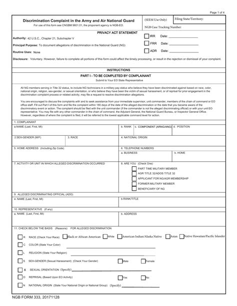 Ngb Form 333 Fill Out Printable PDF Forms Online