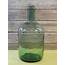 Vintage Green Glass Jug Giant 12 Bubble Demijohn Style Jar Wine 