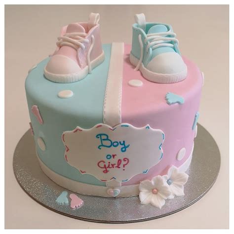 Gender Reveal Cake Decorated Cake By Sweet Mania Cakesdecor
