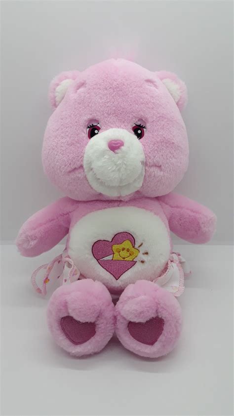 Care Bears Baby Hugs Bear Pink Heart Star Diaper 10 Plush Stuffed