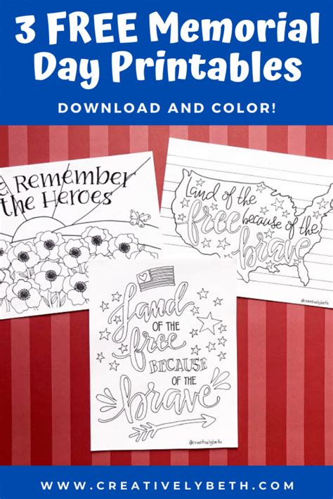 Free Memorial Day Printables And Some Interesting History 2022