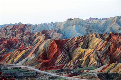 Rainbow Mountains In Chinas Danxia Landform Geological Park