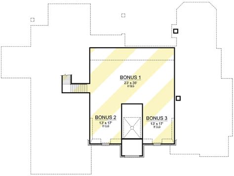 4 Bed European Home Plan With Upstairs Bonus Room 36595tx