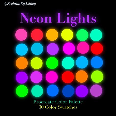 Neon Color Palette Hex Code Warehouse Of Ideas