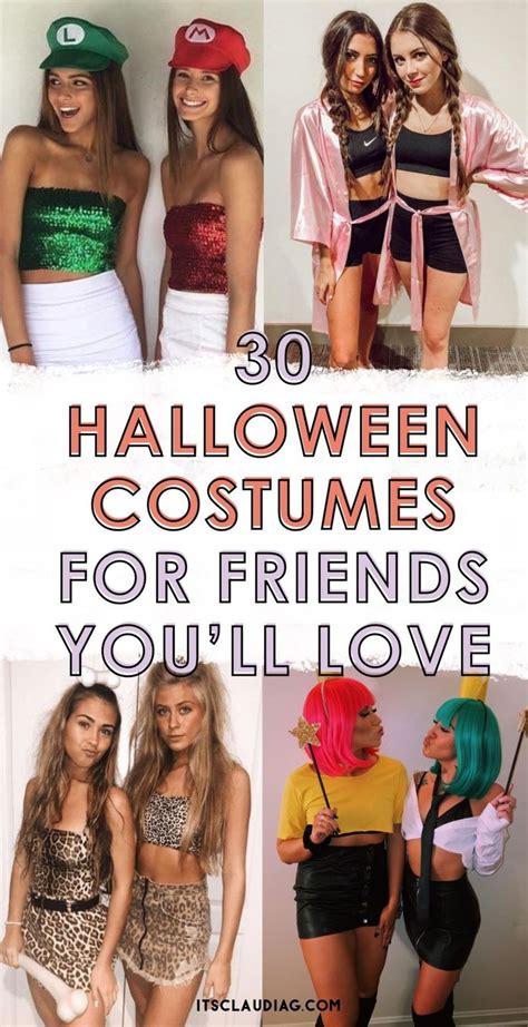 30 cute halloween costumes for best friends its claudia g in 2020 duo halloween costumes