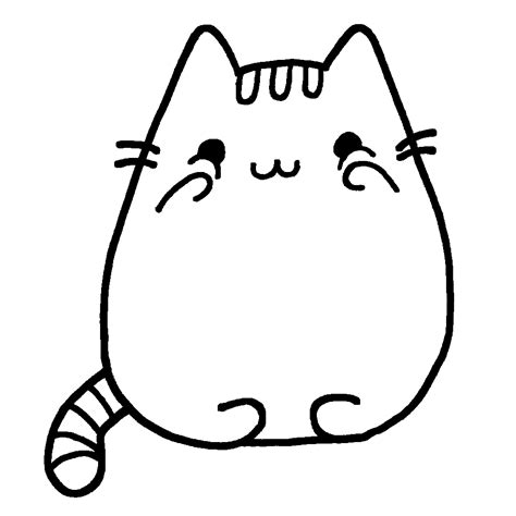 pusheen-colorear.png - Dibujando con Vani