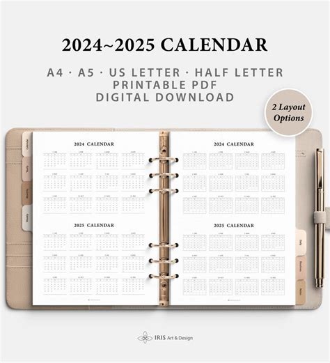 The 2021 202 Calendar Is Shown On Top Of A Desk With A Notepad And Pen