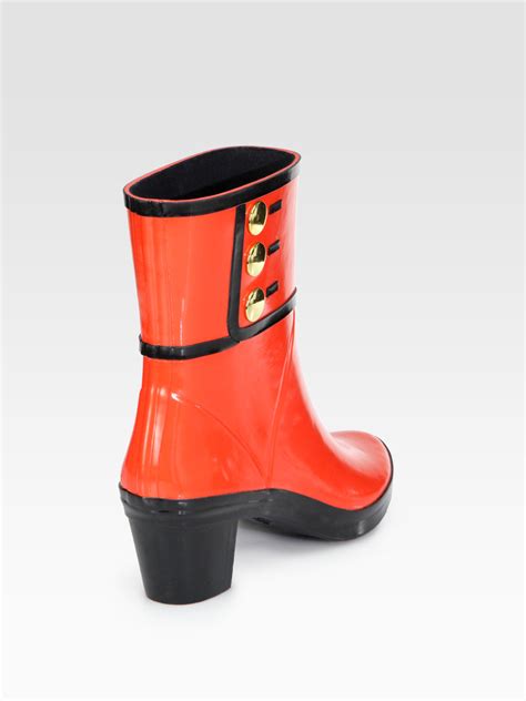 Lyst Kate Spade Rubber Rain Boots In Red