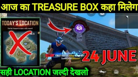 24 JUNE TREASURE BOX LOCATION AAJ KA TREASURE BOX KAHAN MILEGA AAJ