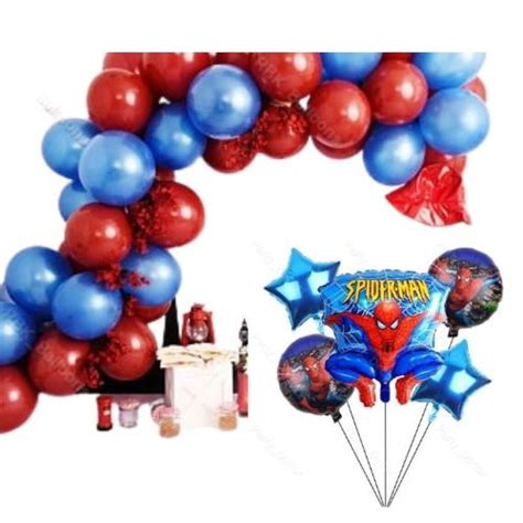 50pcs 100pcs Spiderman Theme Balloon Arch Garland Kit Diy Etsy