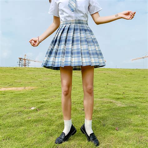 wholesale best quality brand women kawaii cosplay skirt harajuku plaid preppy pleated skirts