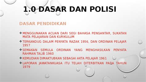 Standar pendidikan nasional bertujuan untuk memberikan jaminan pendidikan nasional yang bermutu dalam rangka mencerdaskan kehidupan bangsa, membentuk karakter, serta peradaban bangsa yang bermartabat. (PPT) Dasar dan Polisi Pendidikan Negara | Najihah Zaidi ...
