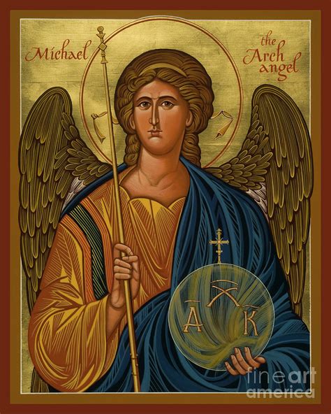 St Michael Archangel Jcmik Painting By Joan Cole Fine Art America