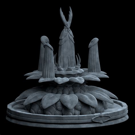 City Of Tears Fountain Next 3d Model From Hollow Knight R