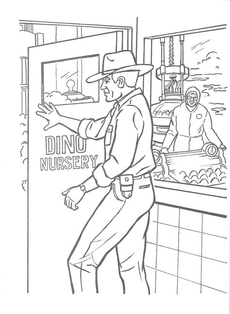 Jurassic Park Official Coloring Page Jurassic Park Photo 43330792