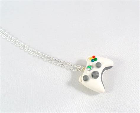 Xbox 360 Controller Necklace Silver Plated Chain By Alilbitofcute 13