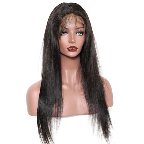 130 lace front human hair wigs for women black 13x4 straight lace front wig full ends pre