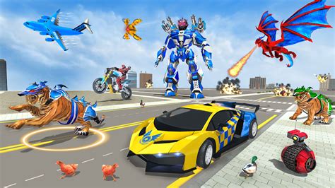 Us Police Tiger Robot Car Game لنظام Android تنزيل