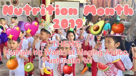 Kumain Ng Wasto At Maging Aktibo Push Natin To Nutrition Month