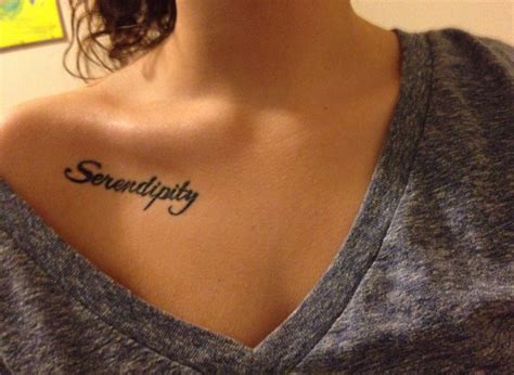 My Serendipity Collarbone Tattoo Bone Tattoos Forearm Tattoos Unique