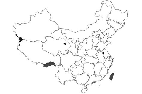 Blank China Map Printable