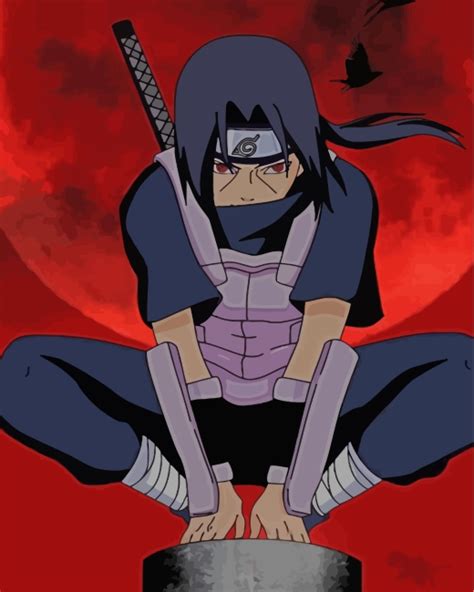 Itachi Uchiha Paint By Numbers Numeral Paint Kit