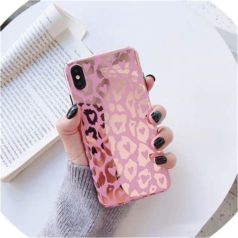 Leopard Print Laser Phone Cases For Iphone Xr Xs Max Case