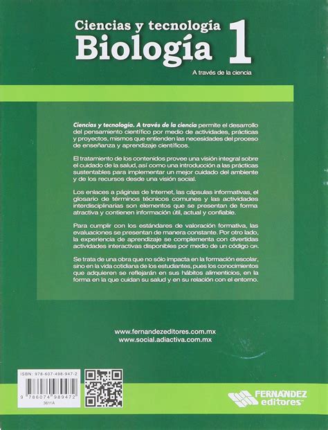 Libro De Ciencias Y Tecnologia Biologia 1 Secundaria Contestado 2018