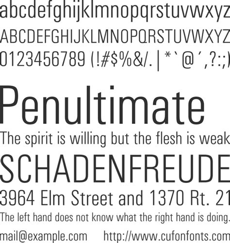Univers Condensed Font Download Free For Desktop And Webfont