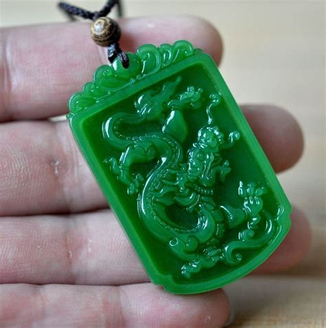 Fan Shop Charms Acxico 1 Pcs Natural Green Hetian Jade Hand Carved