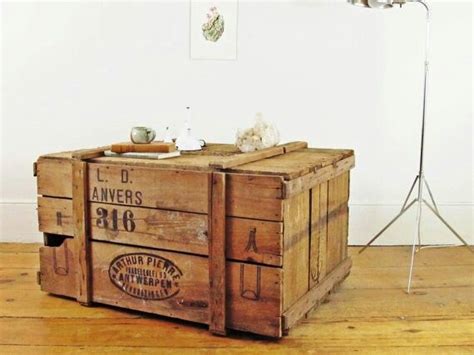 Crates Make Great Tables Wood Crate Coffee Table Crate Coffee Table