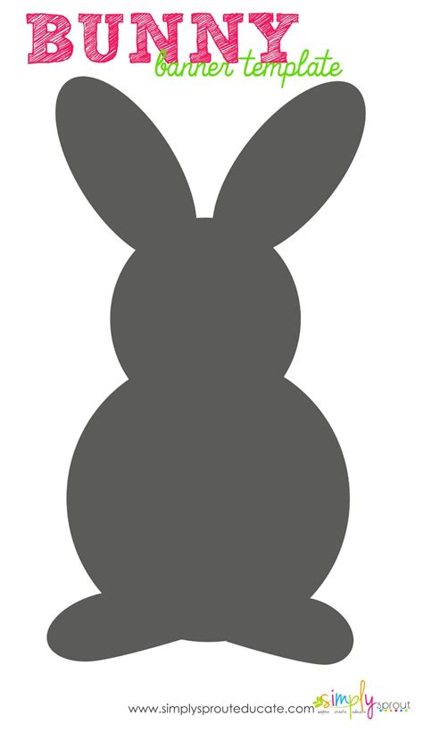 Bunny Silhouette Template