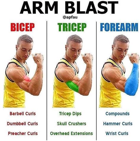 Arm Blast Workout Bicep Tricep Forearm Beast Mode Biceps Workout Gym