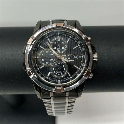 seiko solar chronograph men s watch model v172 0aj0 watchcharts