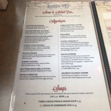 Online Menu Of Bistro 24 American Grille Restaurant Exton Pennsylvania 19341 Zmenu
