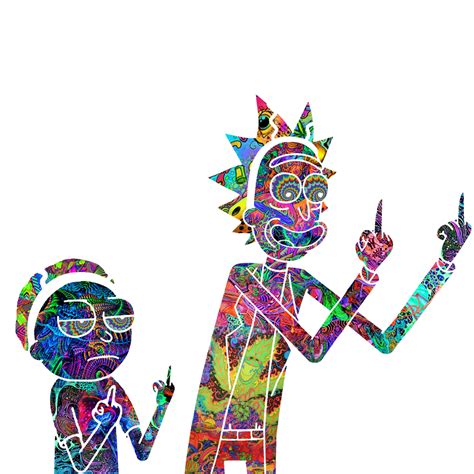 Rick And Morty Trippy Render By Shiro 420 On Deviantart