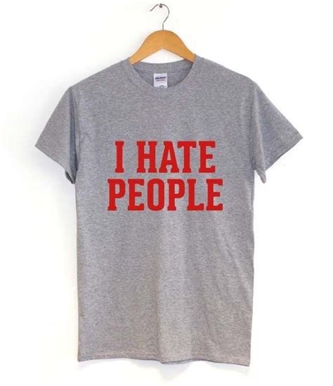 i hate people letters print women t shirt casual cotton hipster shirt for lady funny top tee