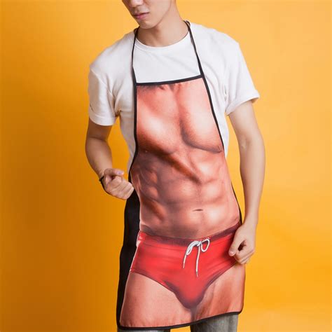 Pc Cartoon Apron Funny Cooking Apron Sexy Kitchen Dinner Party Baking