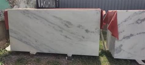 Polished Finish Agaria White Marble Slab Thickness 15 20 Mm At Rs 48