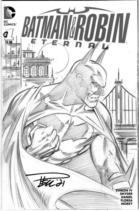 Sketch Cover Batman Paul Pelletier