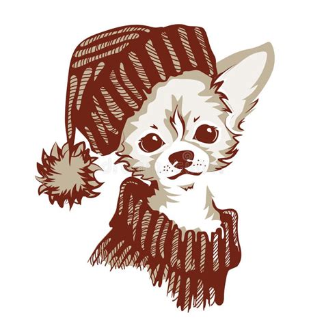 Chihuahua Pies Wektorowa Ilustracja Ilustracja Wektor Ilustracja złożonej z kresk traken