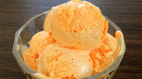 Easy Orange Ice Cream Recipe With Basic Ingredients Youtube