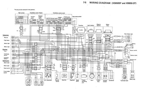 The yamaha xj 550 fully interactive electrical diagram. 1981 Yamaha Maxim 650 Diode Wiring Diagram