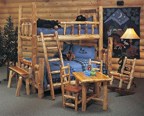 We offer extremely gnarly aspen log beds and other aspen log beds. Timberland Bunk Bed | Rustic Furniture Mall by Timber Creek