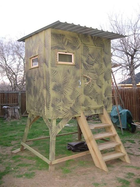 Diy Deer Blind Plans Post What You Have Blinds And Feeders Texas