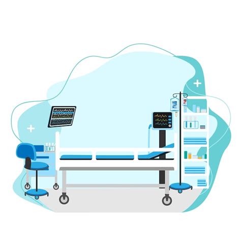 Hospital Intensive Care Unit Vectors And Illustrations For Free Download