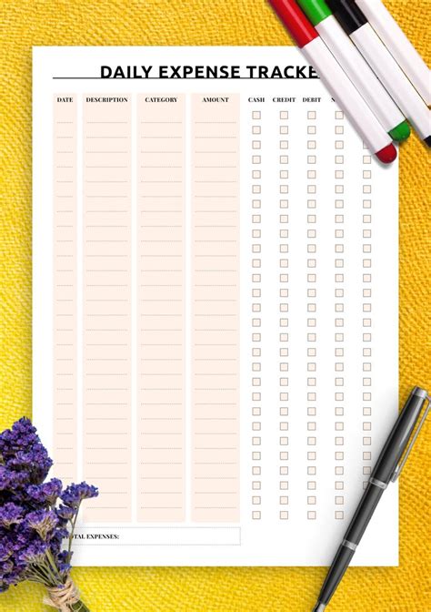 Free Expense Tracker Printable Web For Additional Personal Finance