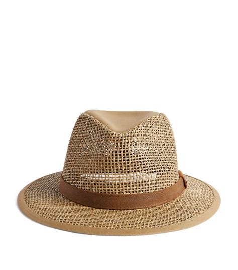 Stetson Brown Seagrass Traveller Hat Harrods Uk